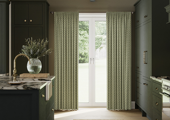 Land & Shore Dawn, Green - Made to Measure Curtains - Image 3